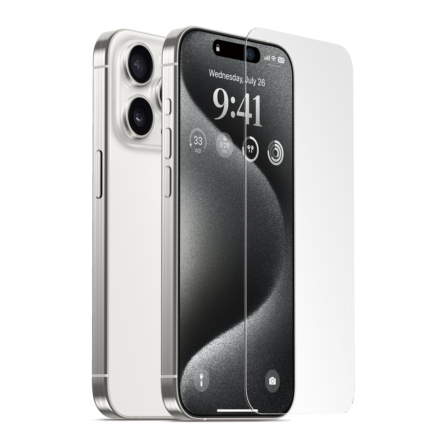 elago Tempered Glass + Screen Protector for iPhone 15 Pro Max