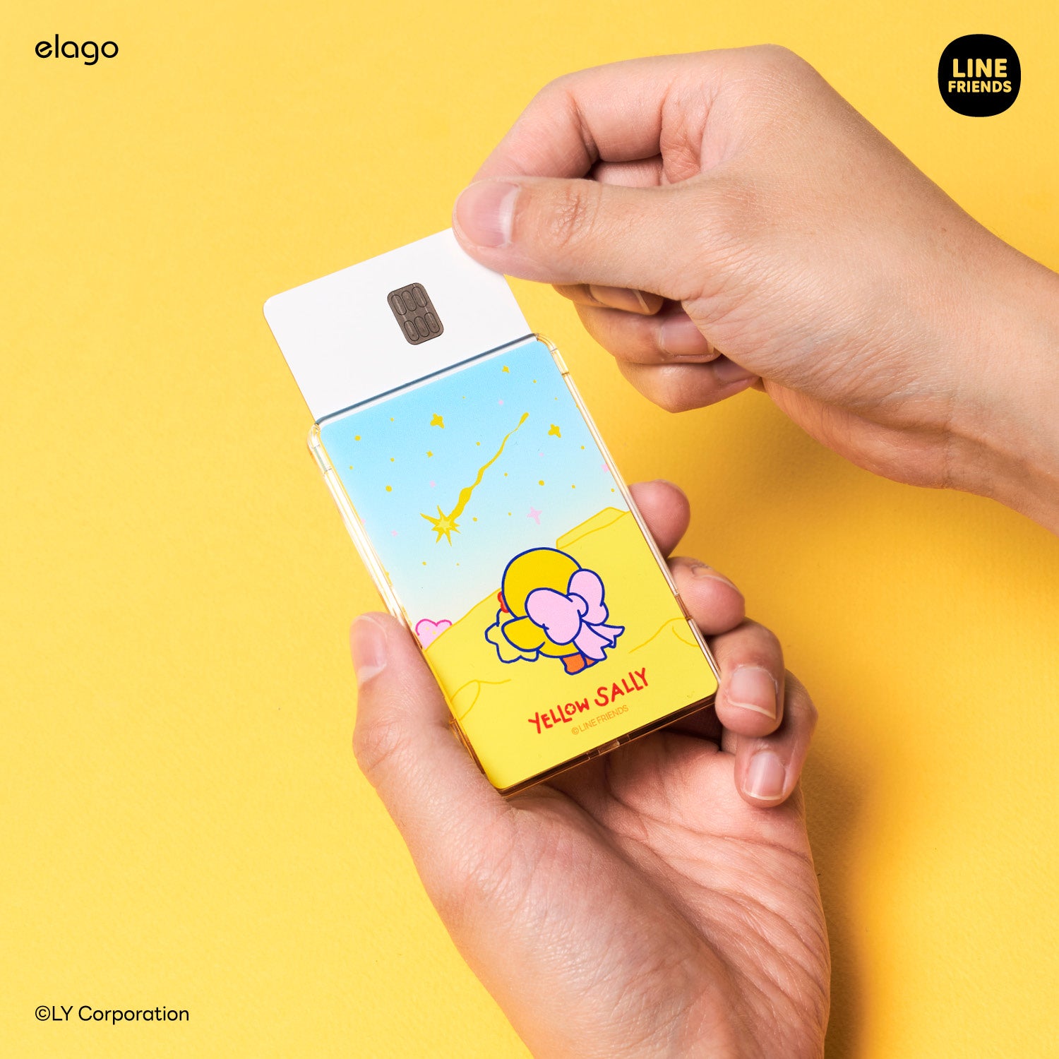 LINE FRIENDS | 2025 Yellow Sally Magnetic Card Pocket 4 LINE FRIENDS | 2025 Yellow Sally Magnetic Card Pocket