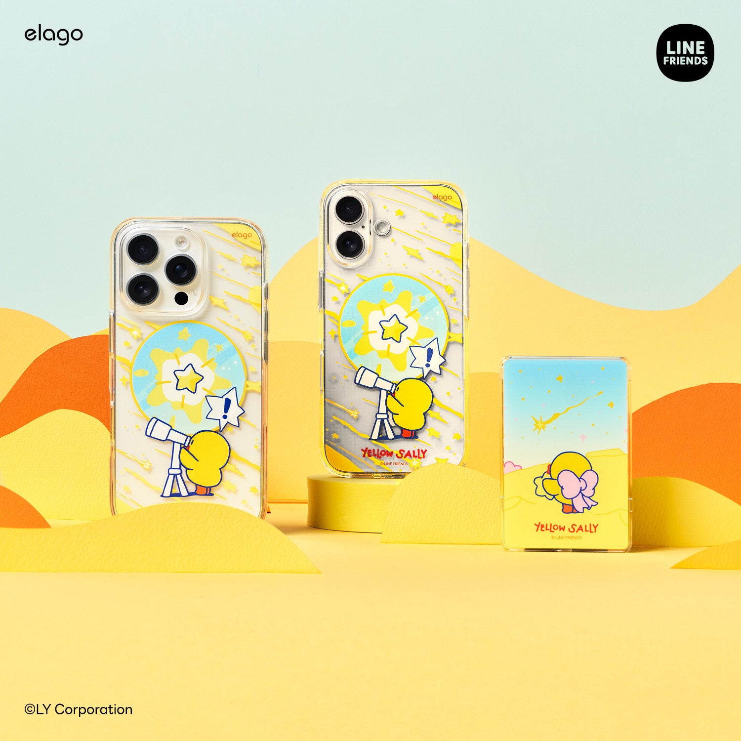 LINE FRIENDS | 2025 Yellow Sally Magnetic Card Pocket 7 LINE FRIENDS | 2025 Yellow Sally Magnetic Card Pocket