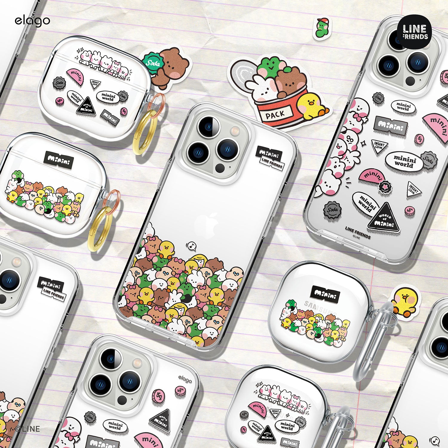 LINE FRIENDS | B&F Collection minini case for iPhone 13 5 LINE FRIENDS | B&F Collection minini case for iPhone 13