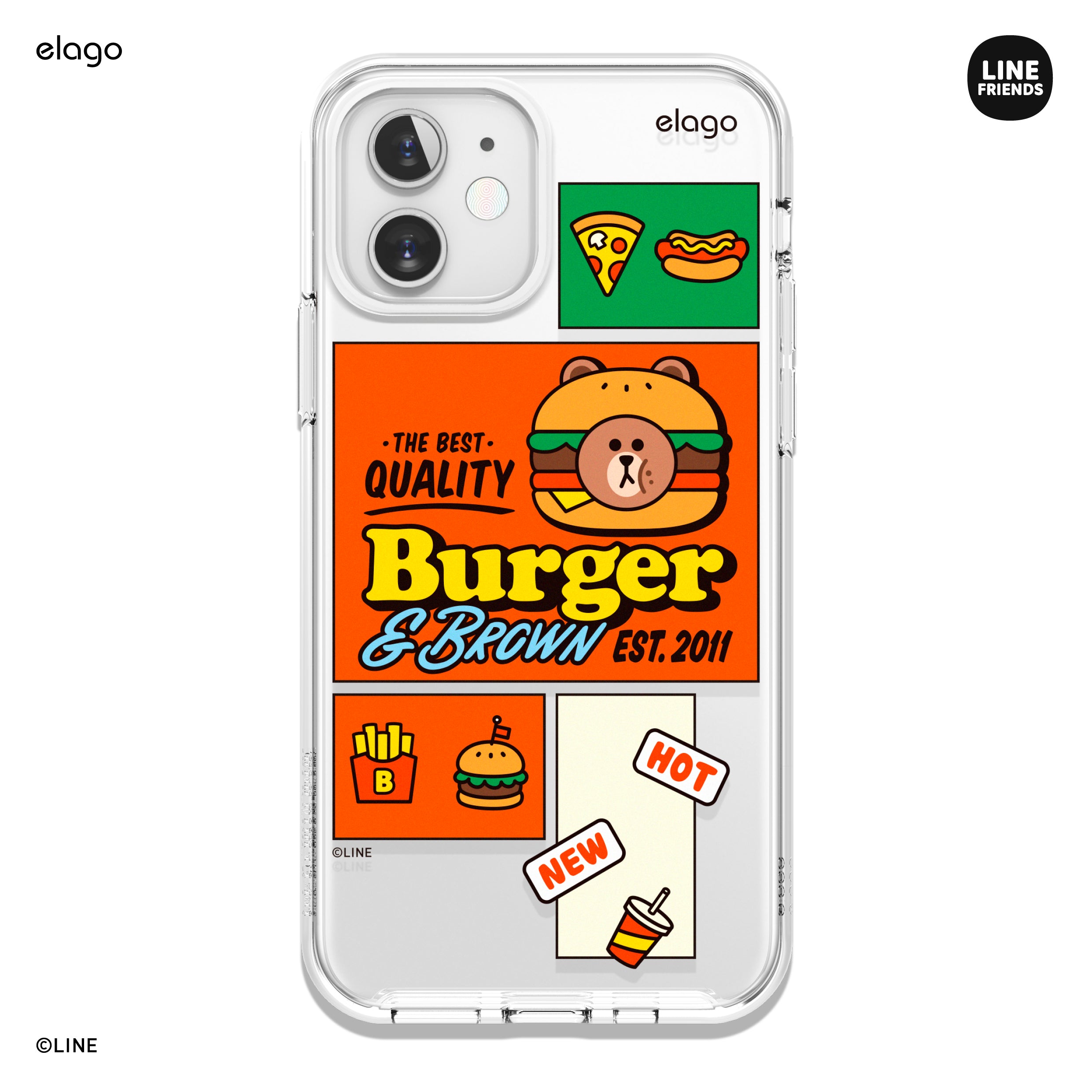 LINE FRIENDS | elago Burger Time Case [3 Styles]