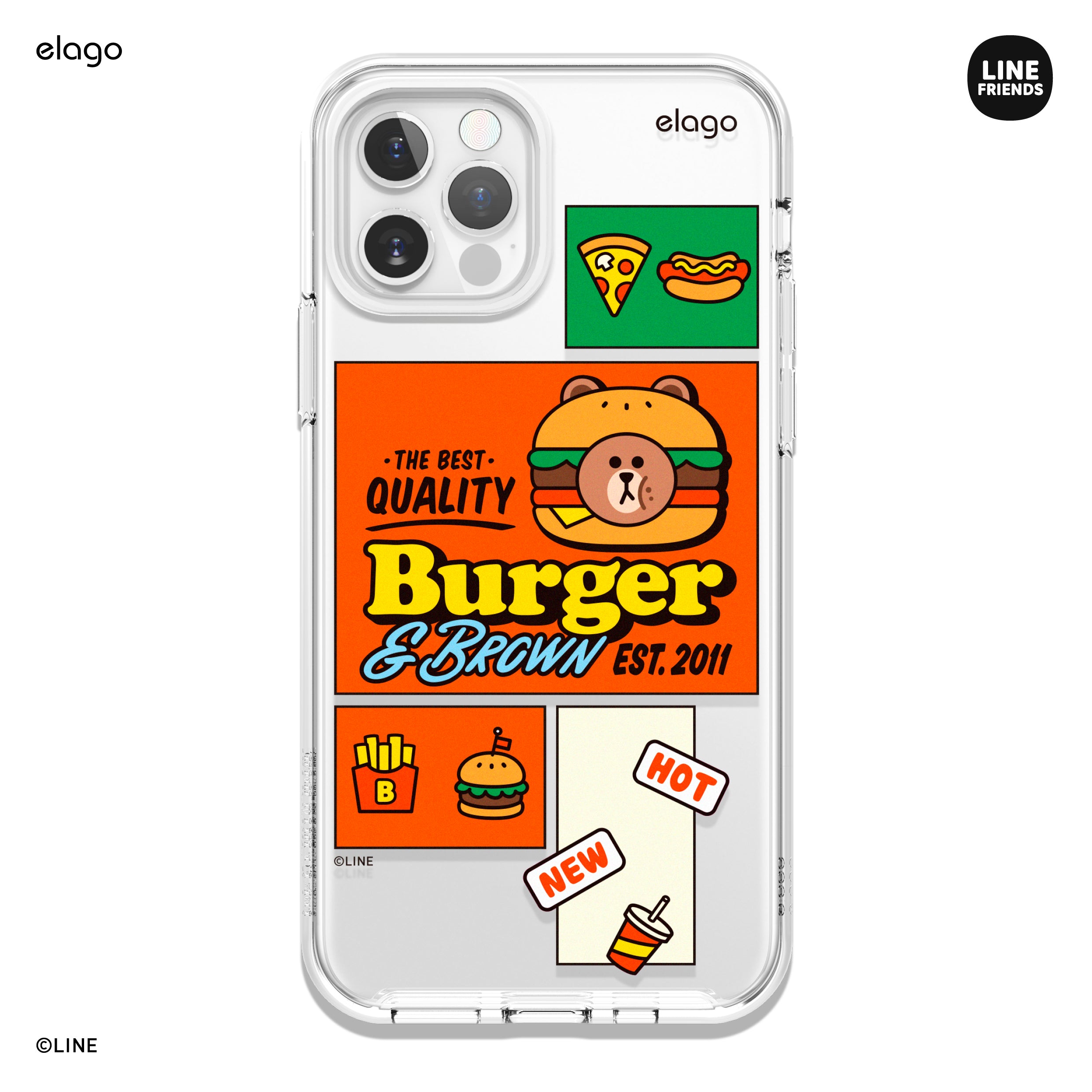LINE FRIENDS | elago Burger Time Case [3 Styles]