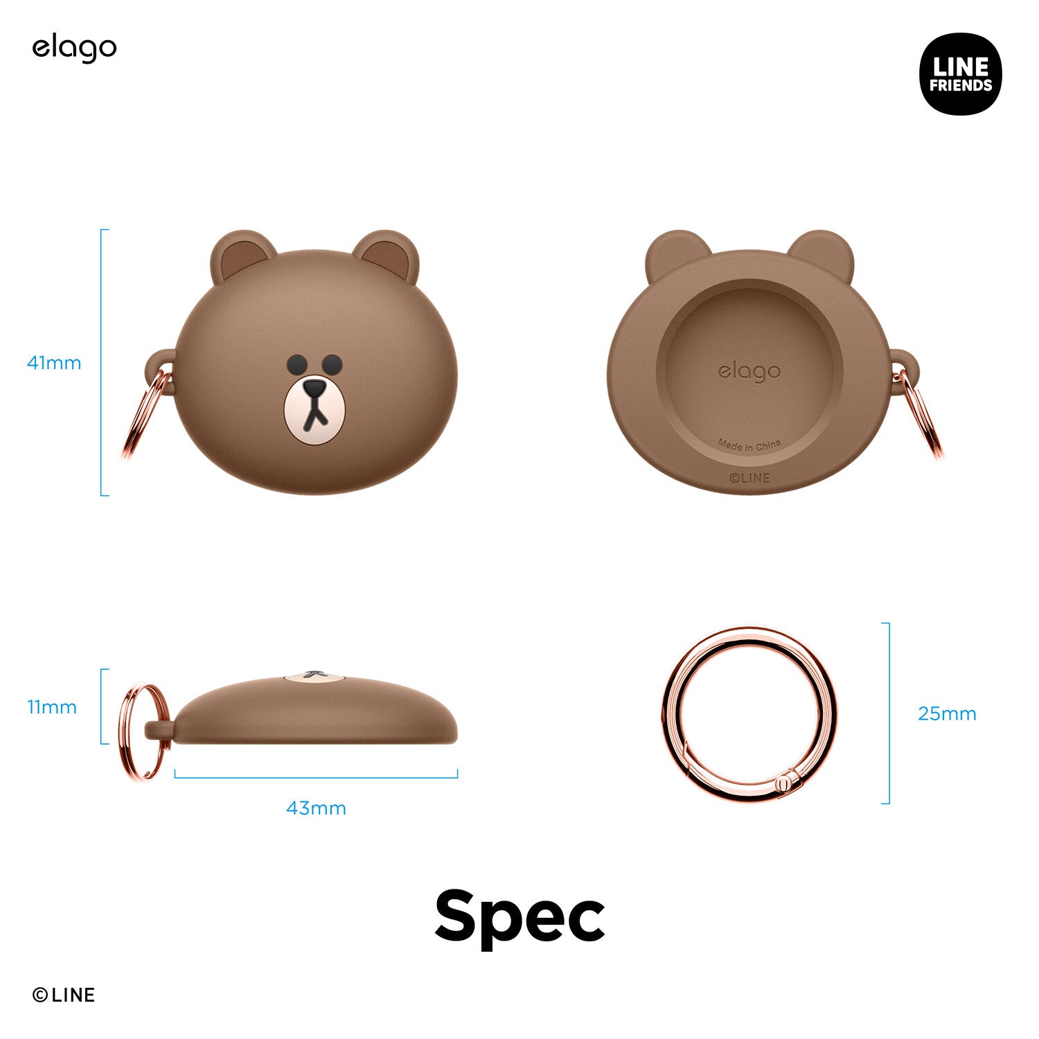 LINE FRIENDS | Elago Case [4 Styles] - Premium Tech Accessories