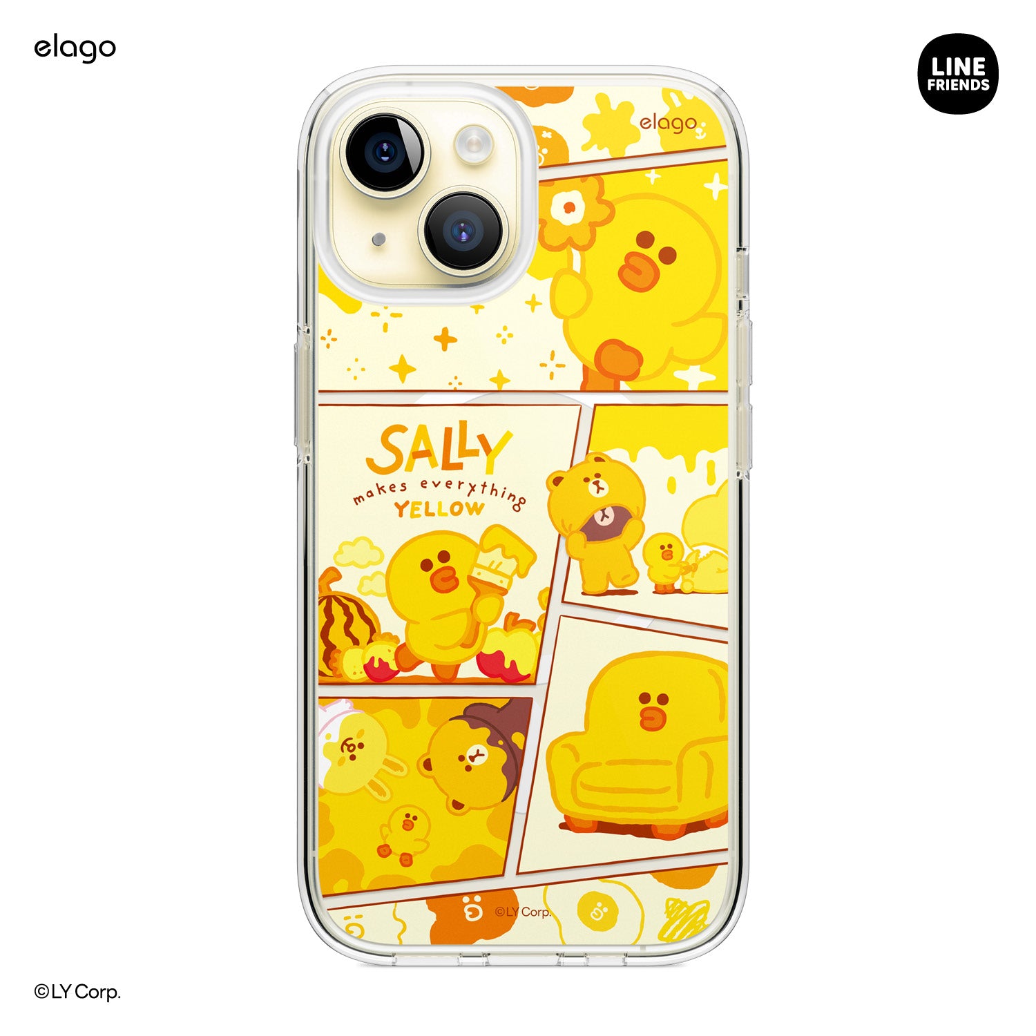 LINE FRIENDS | elago MagSafe Yellow Sally Case for iPhone 15 3 LINE FRIENDS | elago MagSafe Yellow Sally Case for iPhone 15