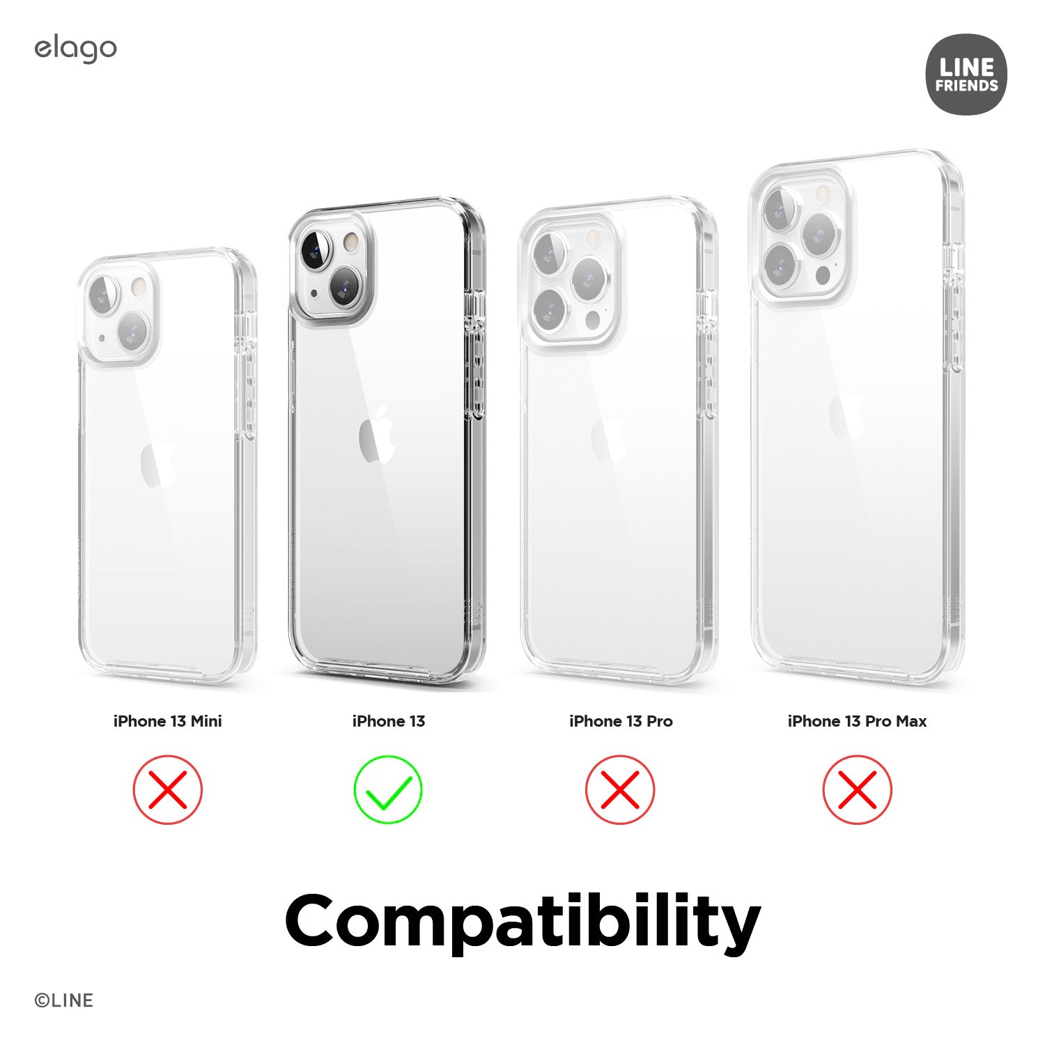 LINE FRIENDS | elago minini Case for iPhone 13 8 LINE FRIENDS | elago minini Case for iPhone 13