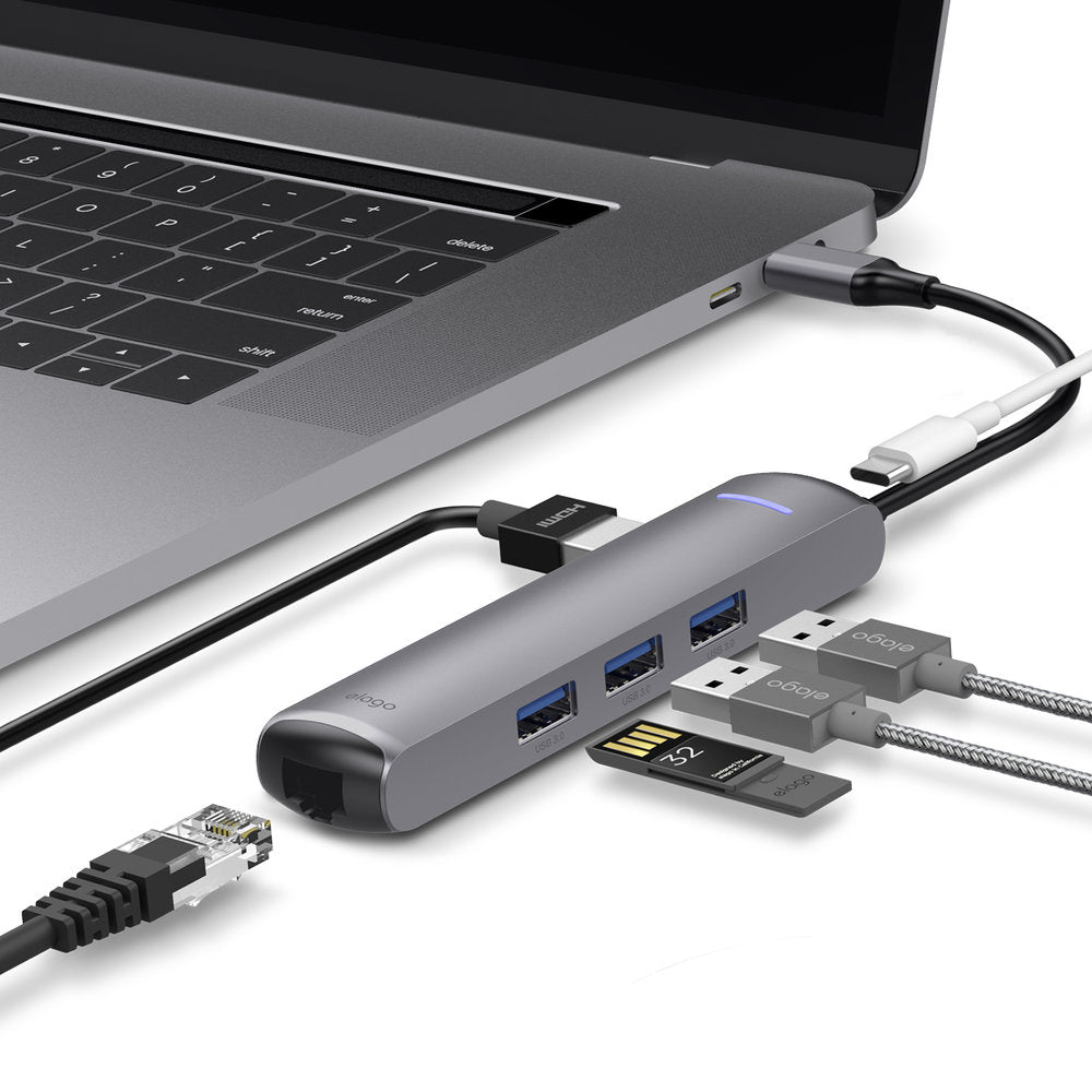 6 in 1 Ethernet / HDMI Multi Hub USB-C 3 6 in 1 Ethernet / HDMI Multi Hub USB-C