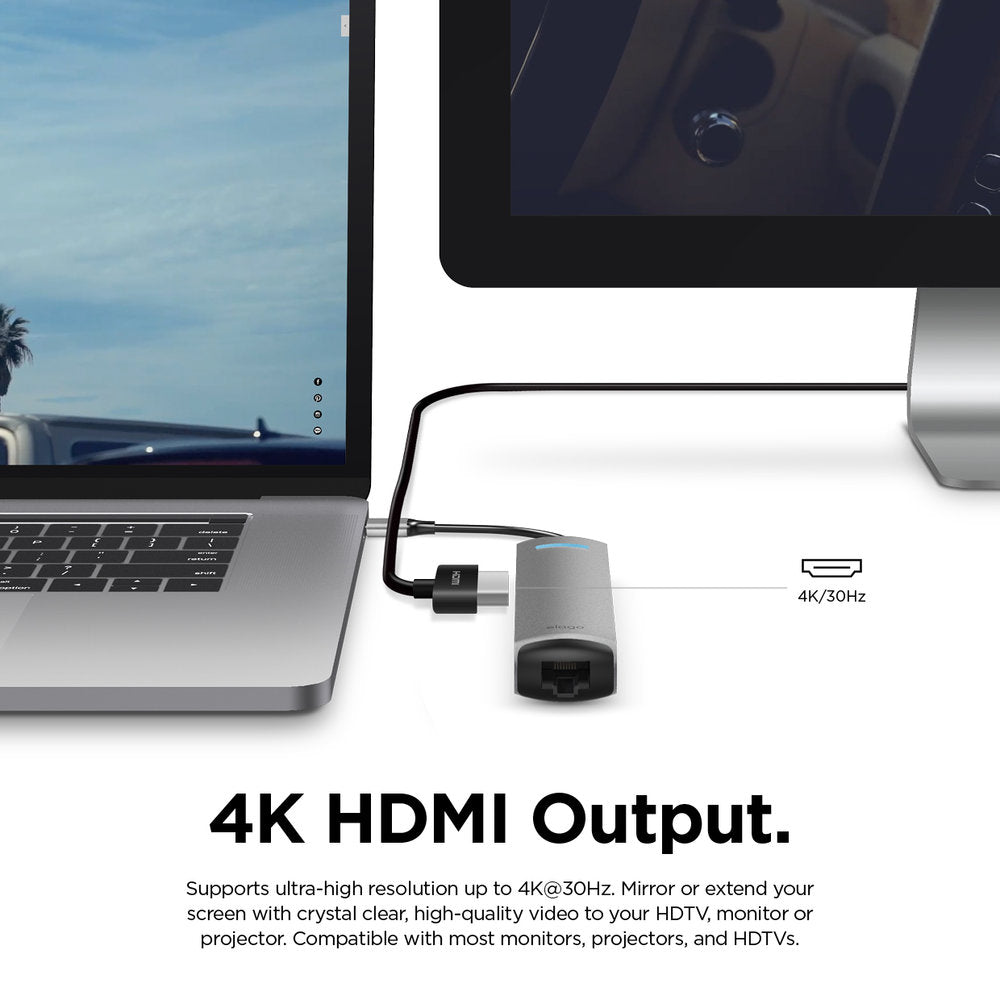 6 in 1 Ethernet / HDMI Multi Hub USB-C 6 6 in 1 Ethernet / HDMI Multi Hub USB-C