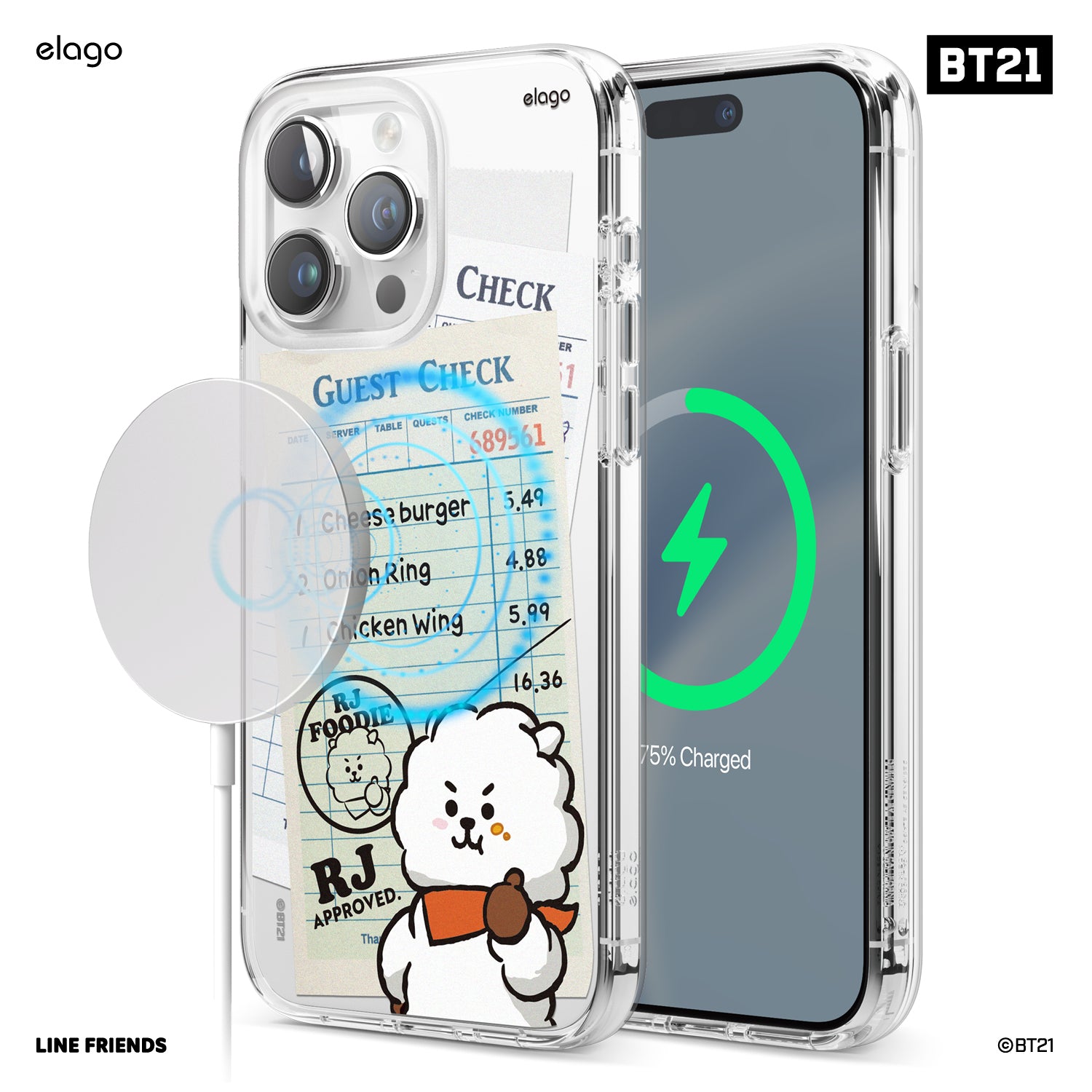 BT21 elago RJ FOODIE MagSafe Hybrid Case for iPhone 15 Pro Max 3 BT21 elago RJ FOODIE MagSafe Hybrid Case for iPhone 15 Pro Max