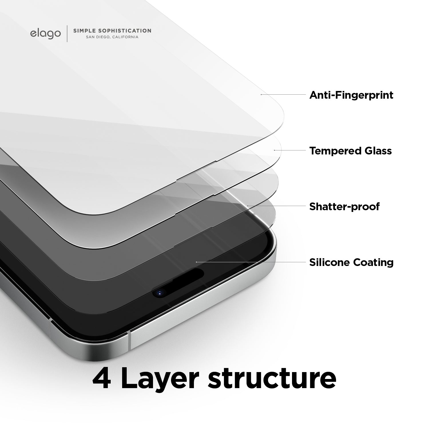 Tempered Glass + Screen Protector for iPhone 14 Pro 3 Tempered Glass + Screen Protector for iPhone 14 Pro