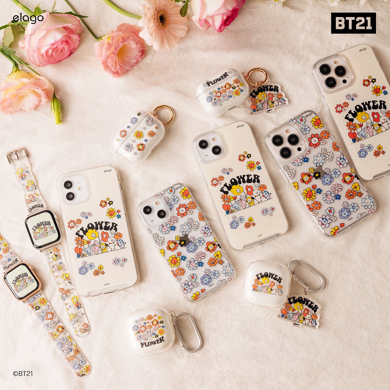 BT21 | elago Flower Case for iPhone 13 Pro 4 BT21 | elago Flower Case for iPhone 13 Pro