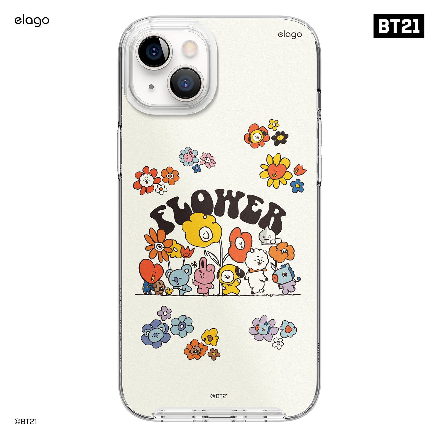BT21 | elago Flower Case for iPhone 14 Plus 3 BT21 | elago Flower Case for iPhone 14 Plus