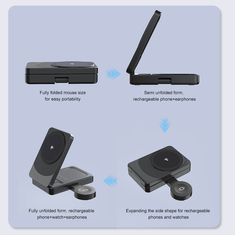 3 in 1 Qi2 Foldable Charger 8 3 in 1 Qi2 Foldable Charger