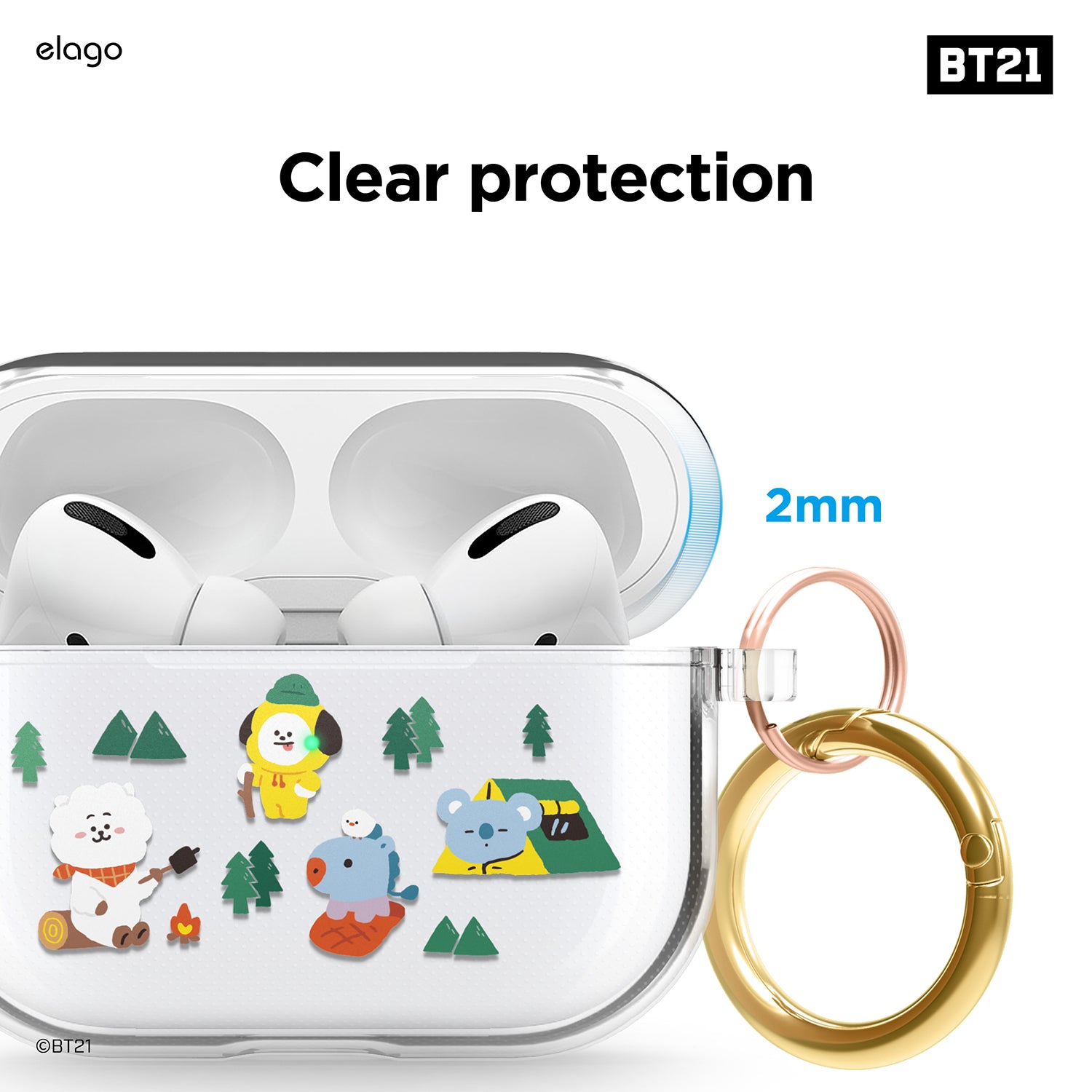 BT21 | elago Green Planet Case for AirPods Pro 7 BT21 | elago Green Planet Case for AirPods Pro