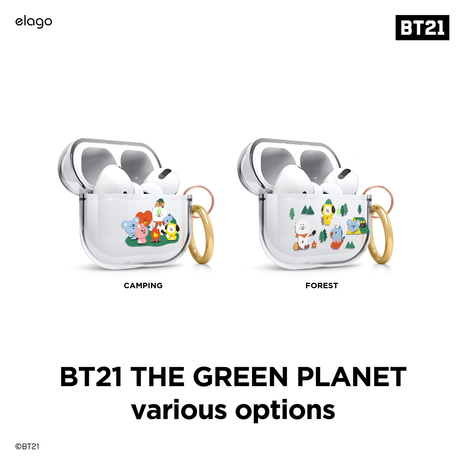 BT21 | elago Green Planet Case for AirPods Pro 10 BT21 | elago Green Planet Case for AirPods Pro