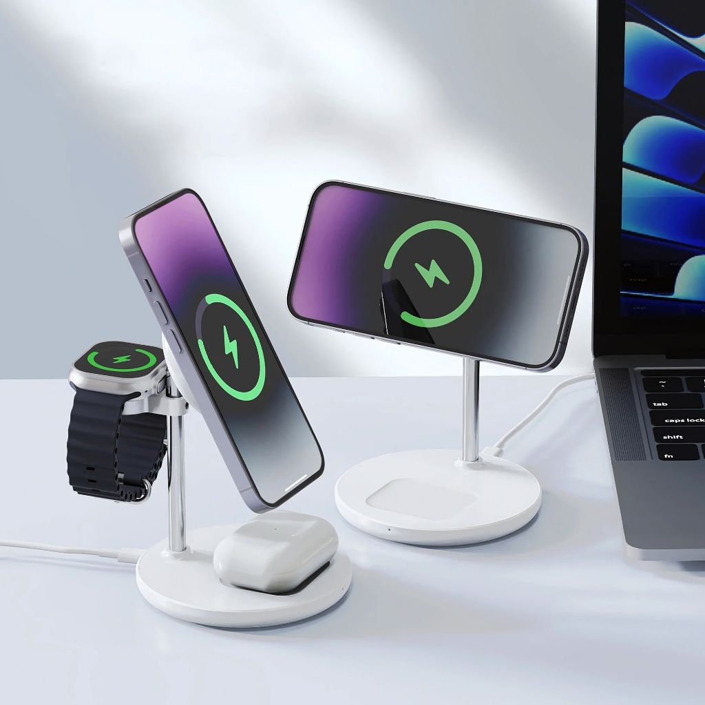 3 in 1 Magnetic Charger for Apple & Samsung 4 3 in 1 Magnetic Charger for Apple & Samsung