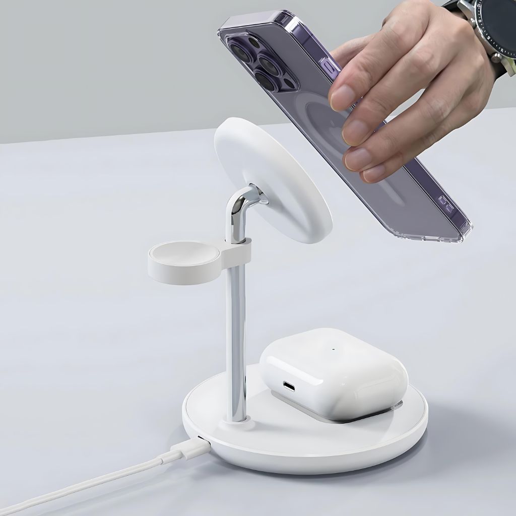 3 in 1 Magnetic Charger for Apple & Samsung 6 3 in 1 Magnetic Charger for Apple & Samsung