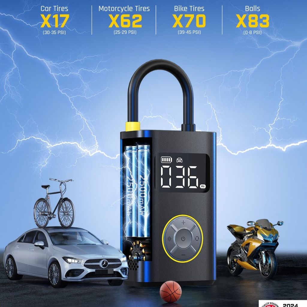 EVOLVED® TirePro X9 Portable Tire Inflator 12 EVOLVED® TirePro X9 Portable Tire Inflator