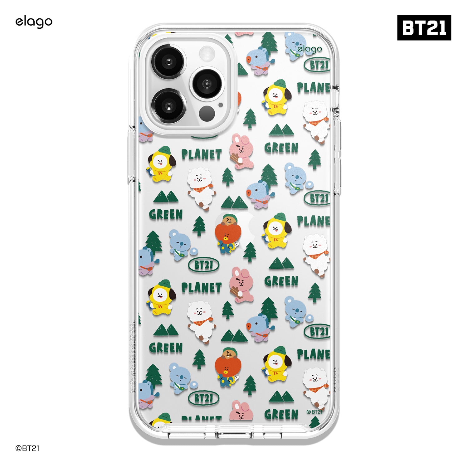 BT21 | elago Green Planet Case for iPhone 12 Pro & iPhone 12