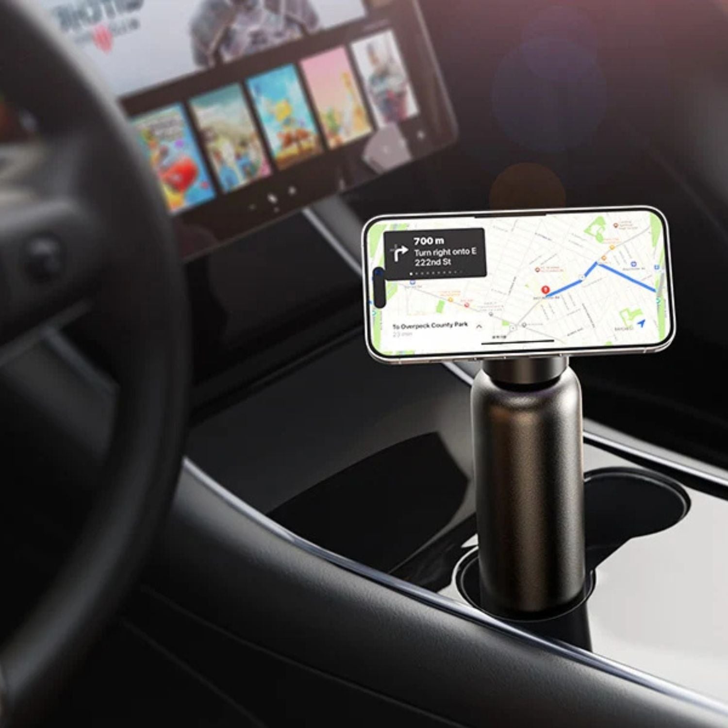 Magnetic Water Bottle & Phone Holder 25 Magnetic Water Bottle & Phone Holder