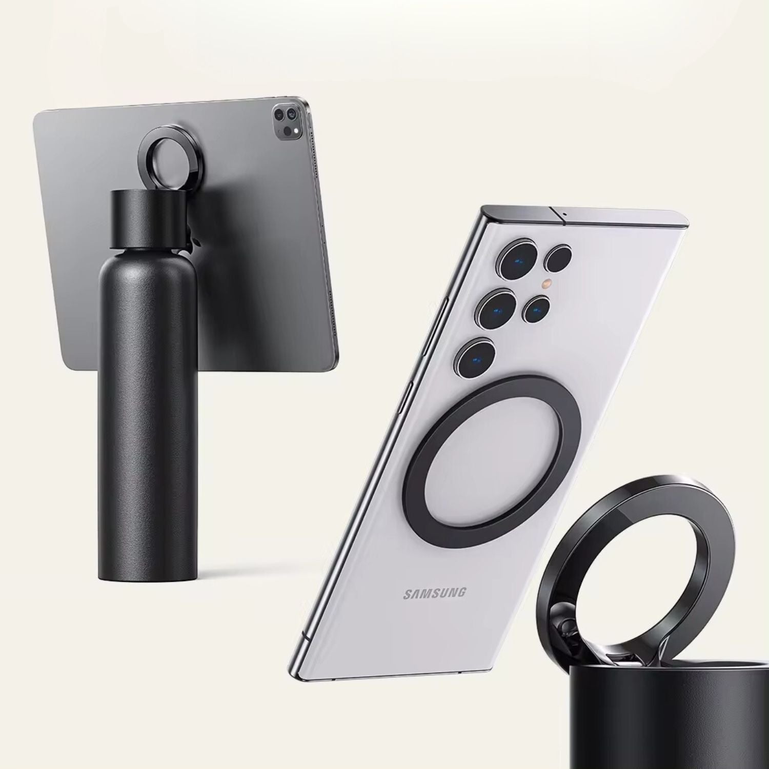 Magnetic Water Bottle & Phone Holder 4 Magnetic Water Bottle & Phone Holder