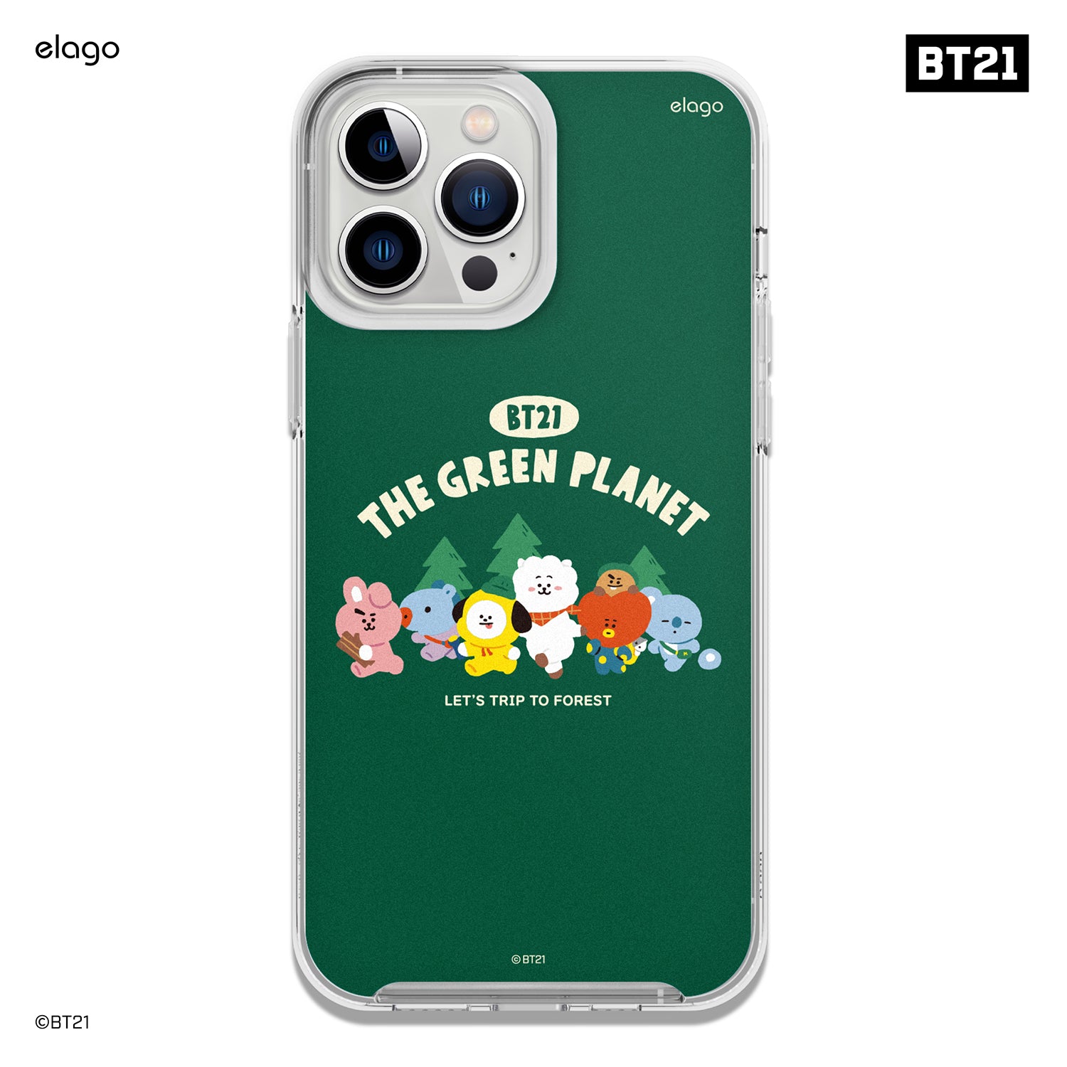 BT21 | elago Green Planet Case for iPhone 13 Pro Max