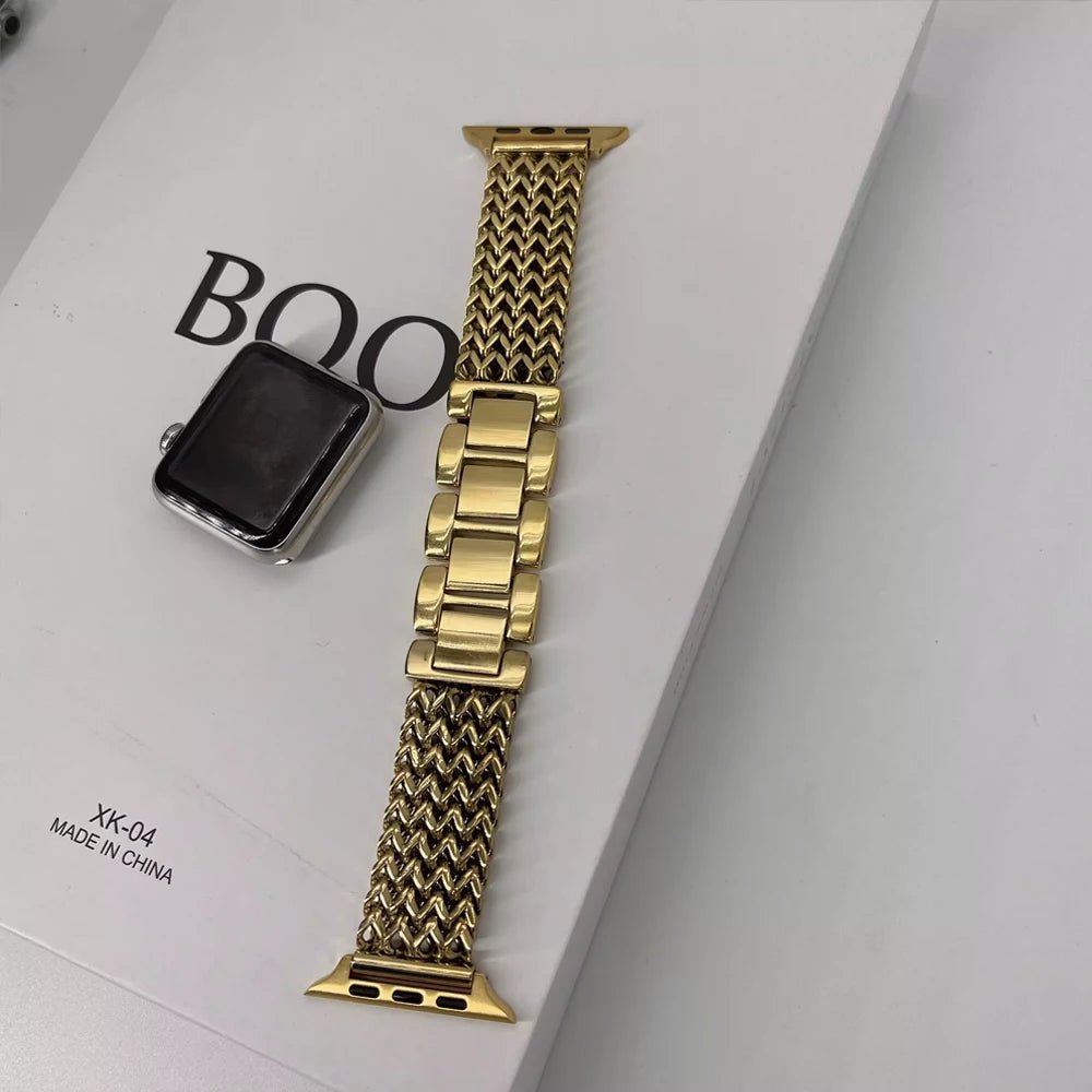 Women’s Woven Stainless Steel Bracelet Band for Apple Watch 11 Women’s Woven Stainless Steel Bracelet Band for Apple Watch
