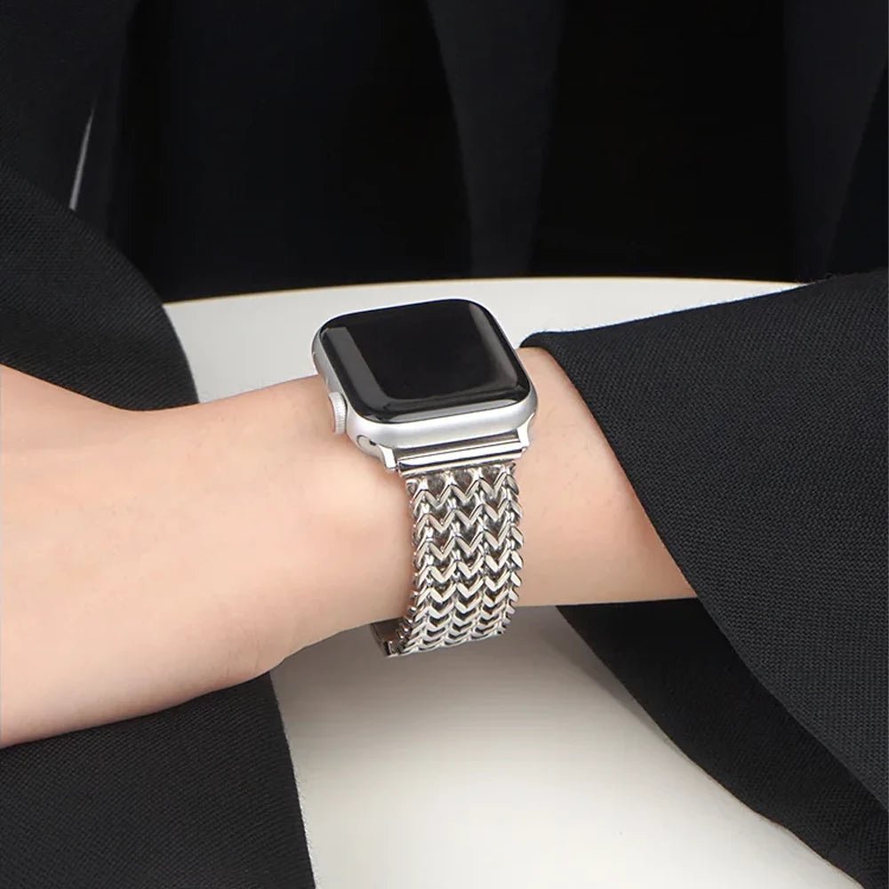 Women’s Woven Stainless Steel Bracelet Band for Apple Watch 15 Women’s Woven Stainless Steel Bracelet Band for Apple Watch
