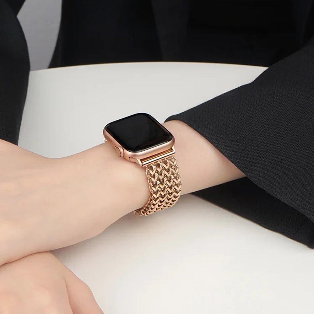 Women’s Woven Stainless Steel Bracelet Band for Apple Watch 3 Women’s Woven Stainless Steel Bracelet Band for Apple Watch