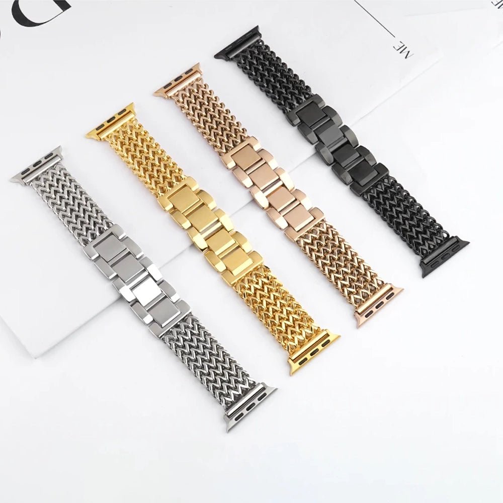 Women’s Woven Stainless Steel Bracelet Band for Apple Watch 6 Women’s Woven Stainless Steel Bracelet Band for Apple Watch