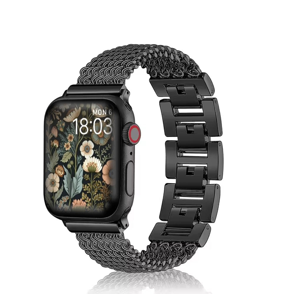 Women’s Woven Stainless Steel Bracelet Band for Apple Watch 7 Women’s Woven Stainless Steel Bracelet Band for Apple Watch