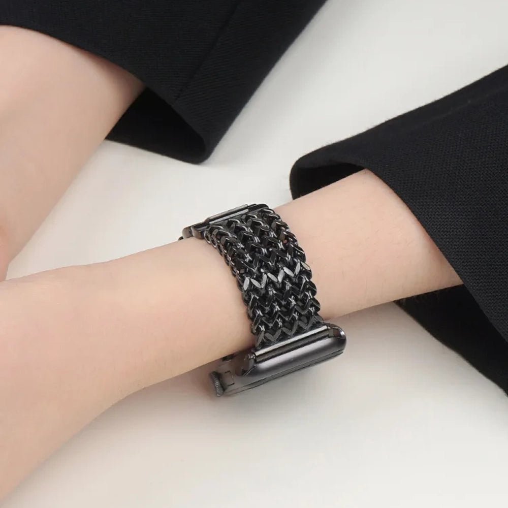 Women’s Woven Stainless Steel Bracelet Band for Apple Watch 8 Women’s Woven Stainless Steel Bracelet Band for Apple Watch