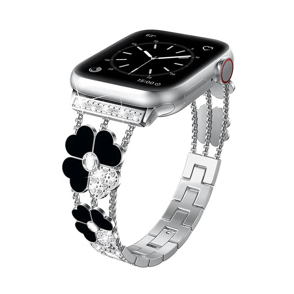 Women’s Lucky Clover Rhinestone Apple Watch Band 7 Women’s Lucky Clover Rhinestone Apple Watch Band