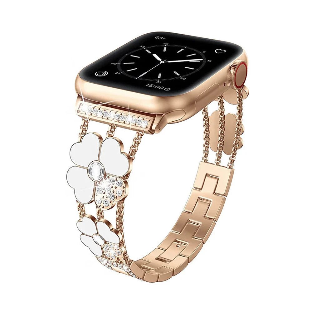 Women’s Lucky Clover Rhinestone Apple Watch Band 9 Women’s Lucky Clover Rhinestone Apple Watch Band