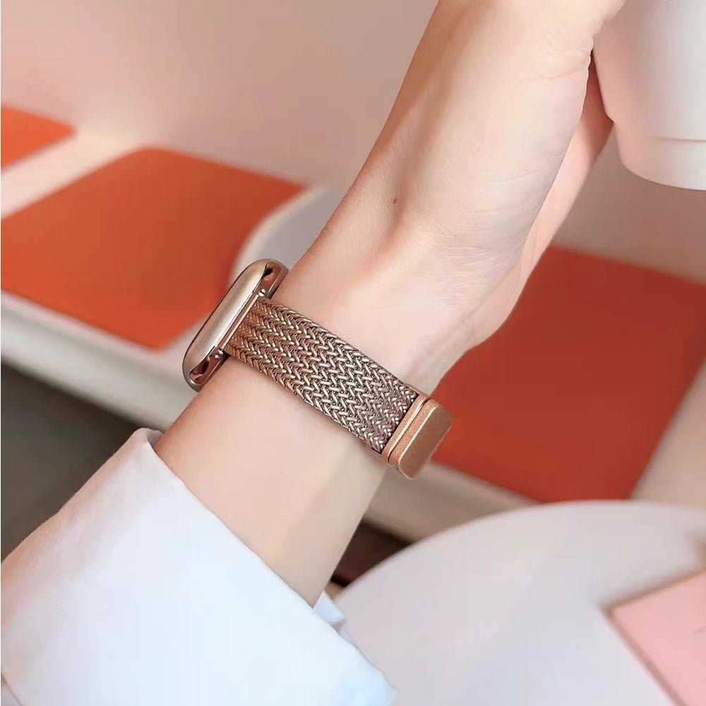 Women's Ultra-Thin Stainless Steel Bracelet Band for Apple Watch 18 Women's Ultra-Thin Stainless Steel Bracelet Band for Apple Watch