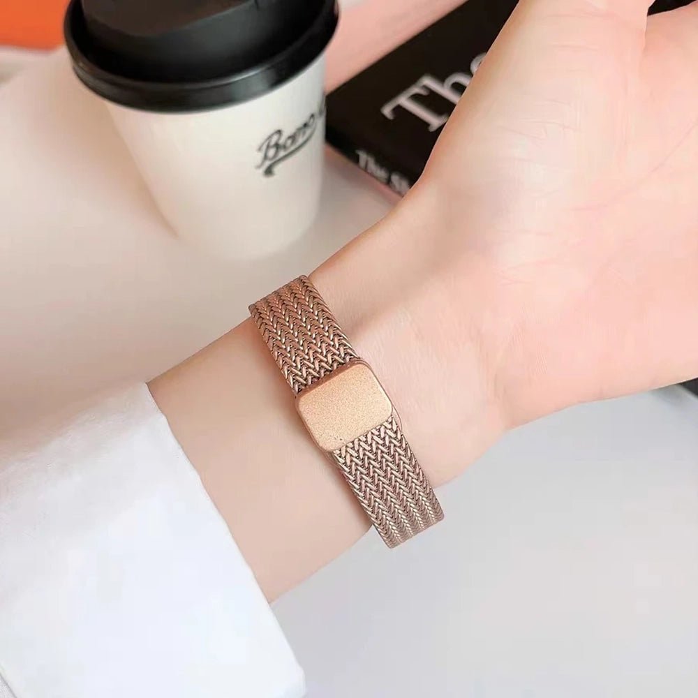 Women's Ultra-Thin Stainless Steel Bracelet Band for Apple Watch 19 Women's Ultra-Thin Stainless Steel Bracelet Band for Apple Watch
