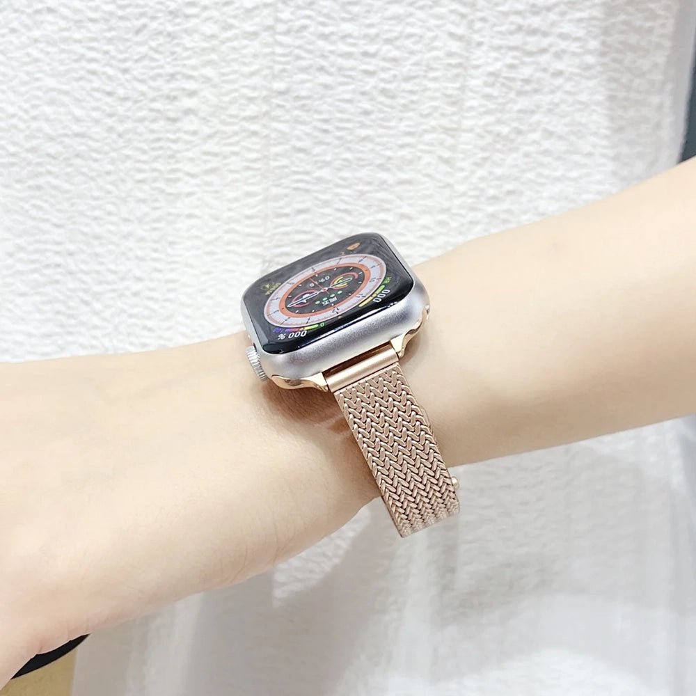 Women's Ultra-Thin Stainless Steel Bracelet Band for Apple Watch 20 Women's Ultra-Thin Stainless Steel Bracelet Band for Apple Watch
