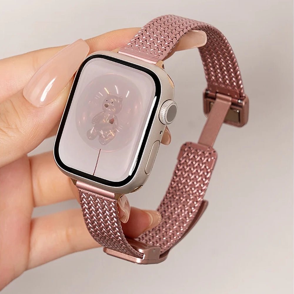 Women's Ultra-Thin Stainless Steel Bracelet Band for Apple Watch 3 Women's Ultra-Thin Stainless Steel Bracelet Band for Apple Watch