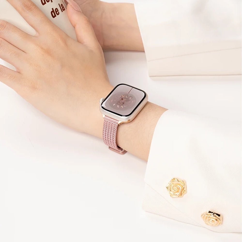 Women's Ultra-Thin Stainless Steel Bracelet Band for Apple Watch 4 Women's Ultra-Thin Stainless Steel Bracelet Band for Apple Watch