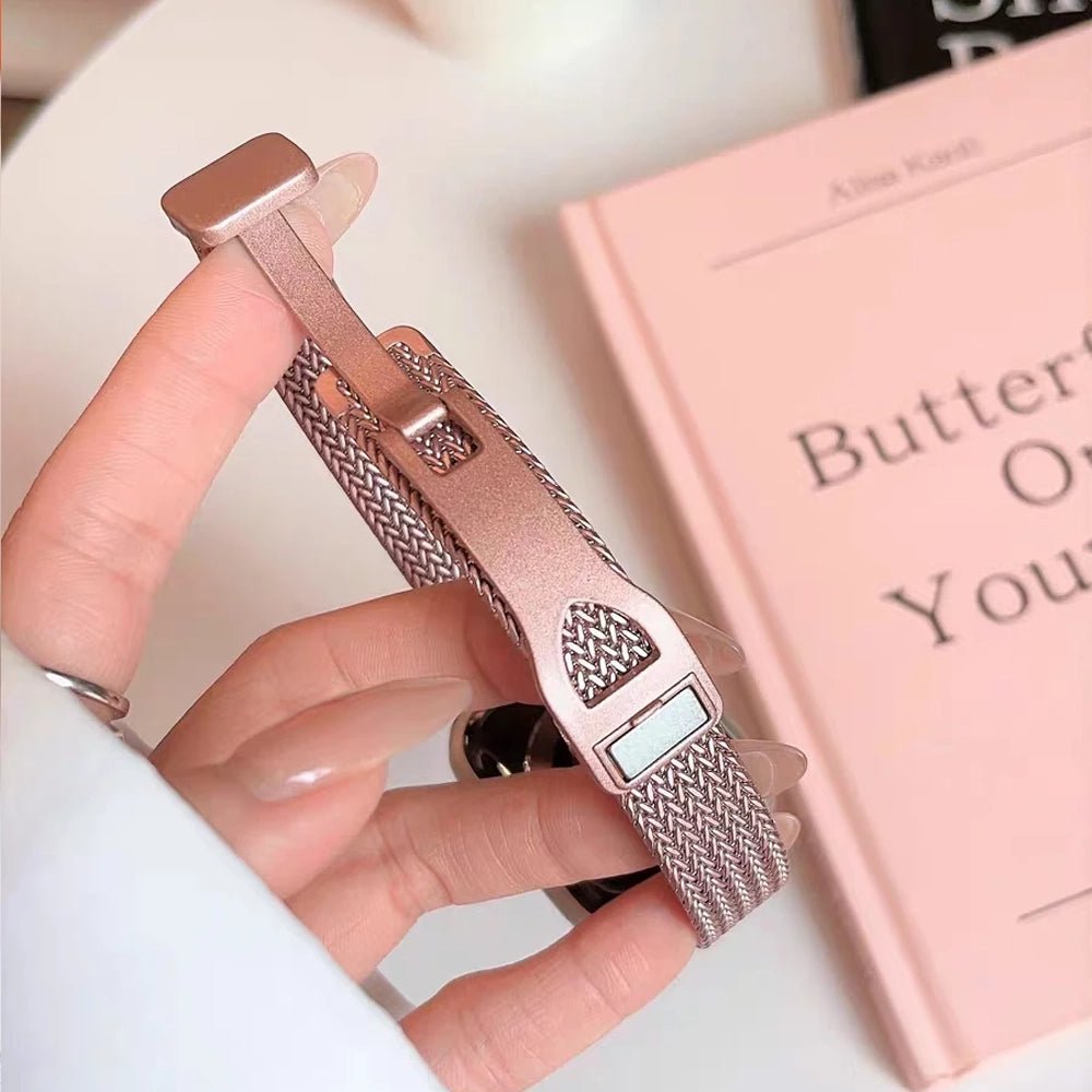 Women's Ultra-Thin Stainless Steel Bracelet Band for Apple Watch 7 Women's Ultra-Thin Stainless Steel Bracelet Band for Apple Watch
