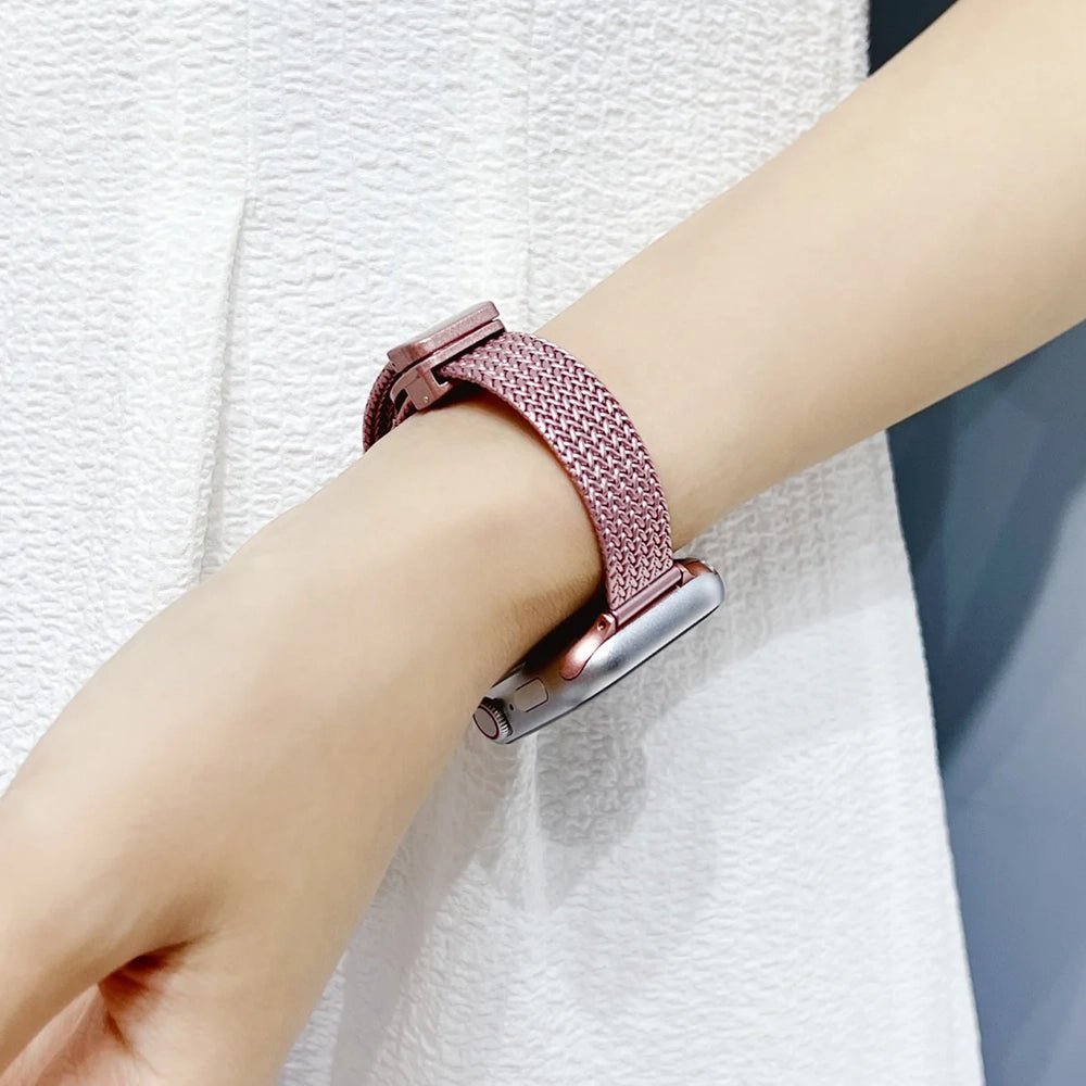 Women's Ultra-Thin Stainless Steel Bracelet Band for Apple Watch 8 Women's Ultra-Thin Stainless Steel Bracelet Band for Apple Watch