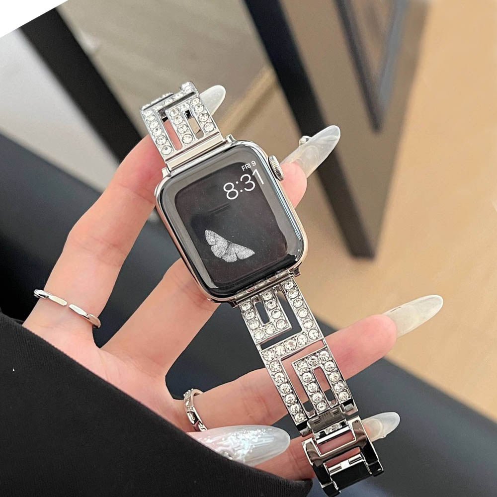 Women’s Square-Link Stainless Steel Apple Watch Band 12 Women’s Square-Link Stainless Steel Apple Watch Band