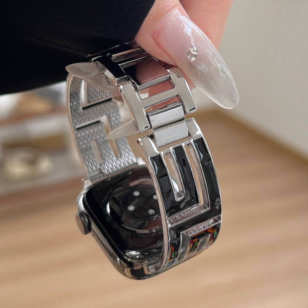 Women’s Square-Link Stainless Steel Apple Watch Band 13 Women’s Square-Link Stainless Steel Apple Watch Band