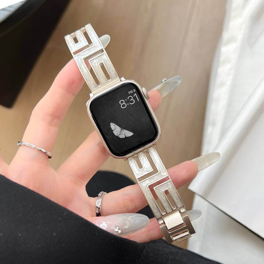 Women’s Square-Link Stainless Steel Apple Watch Band 19 Women’s Square-Link Stainless Steel Apple Watch Band