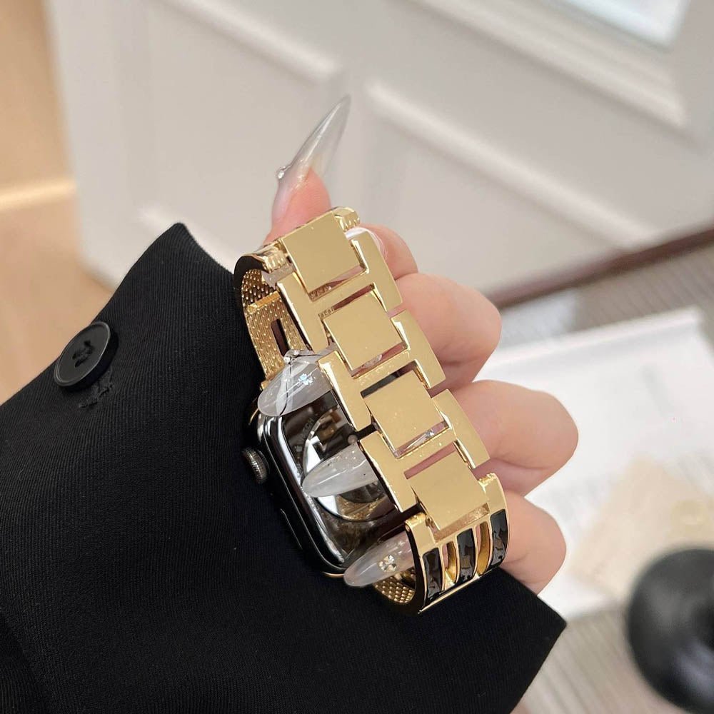 Women’s Square-Link Stainless Steel Apple Watch Band 5 Women’s Square-Link Stainless Steel Apple Watch Band