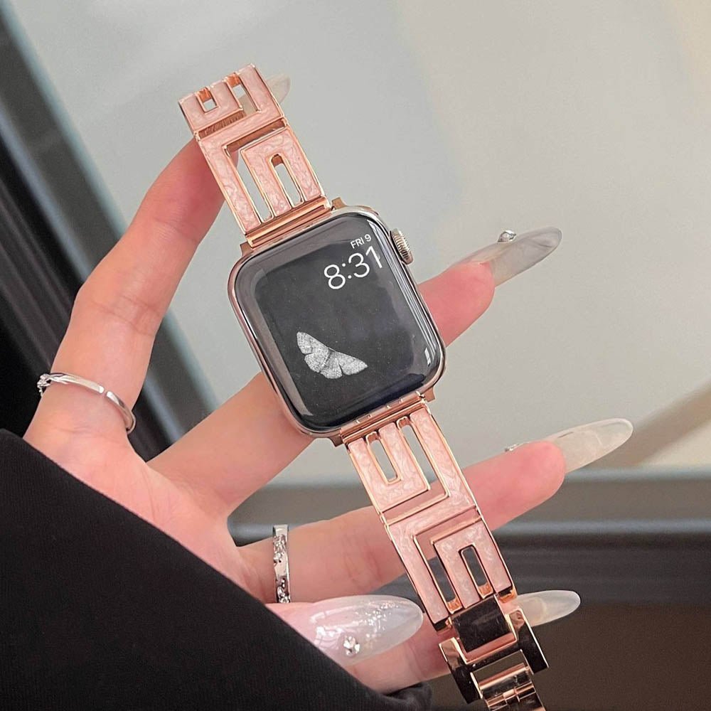 Women’s Square-Link Stainless Steel Apple Watch Band 9 Women’s Square-Link Stainless Steel Apple Watch Band