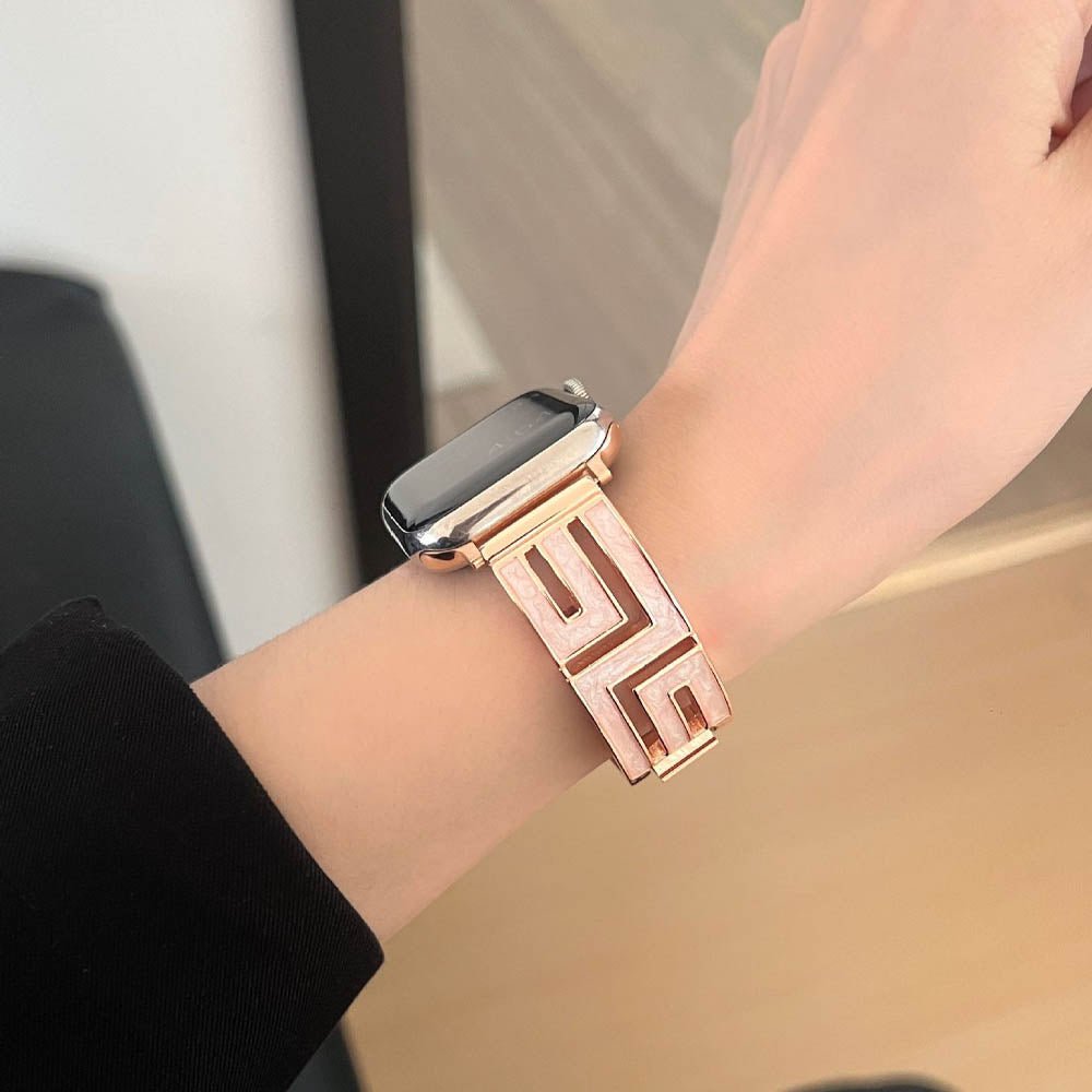 Women’s Square-Link Stainless Steel Apple Watch Band 10 Women’s Square-Link Stainless Steel Apple Watch Band