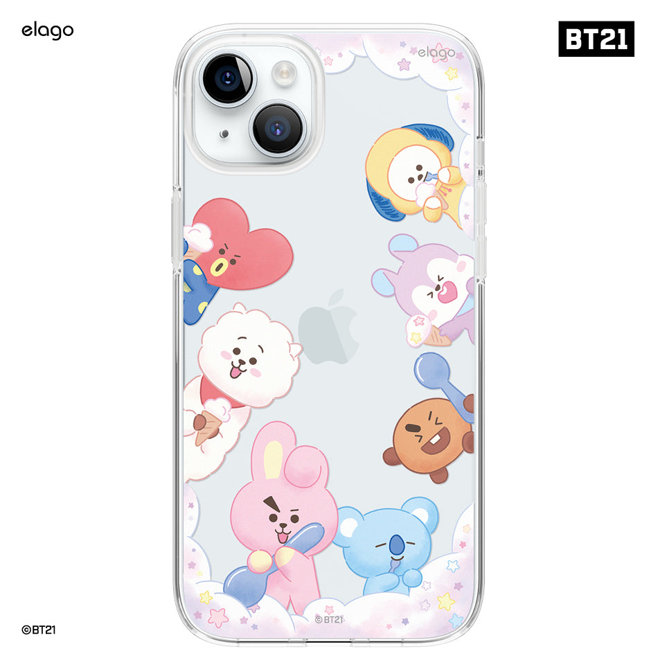 BT21 | elago On the Cloud Hybrid Case for iPhone 15 Plus