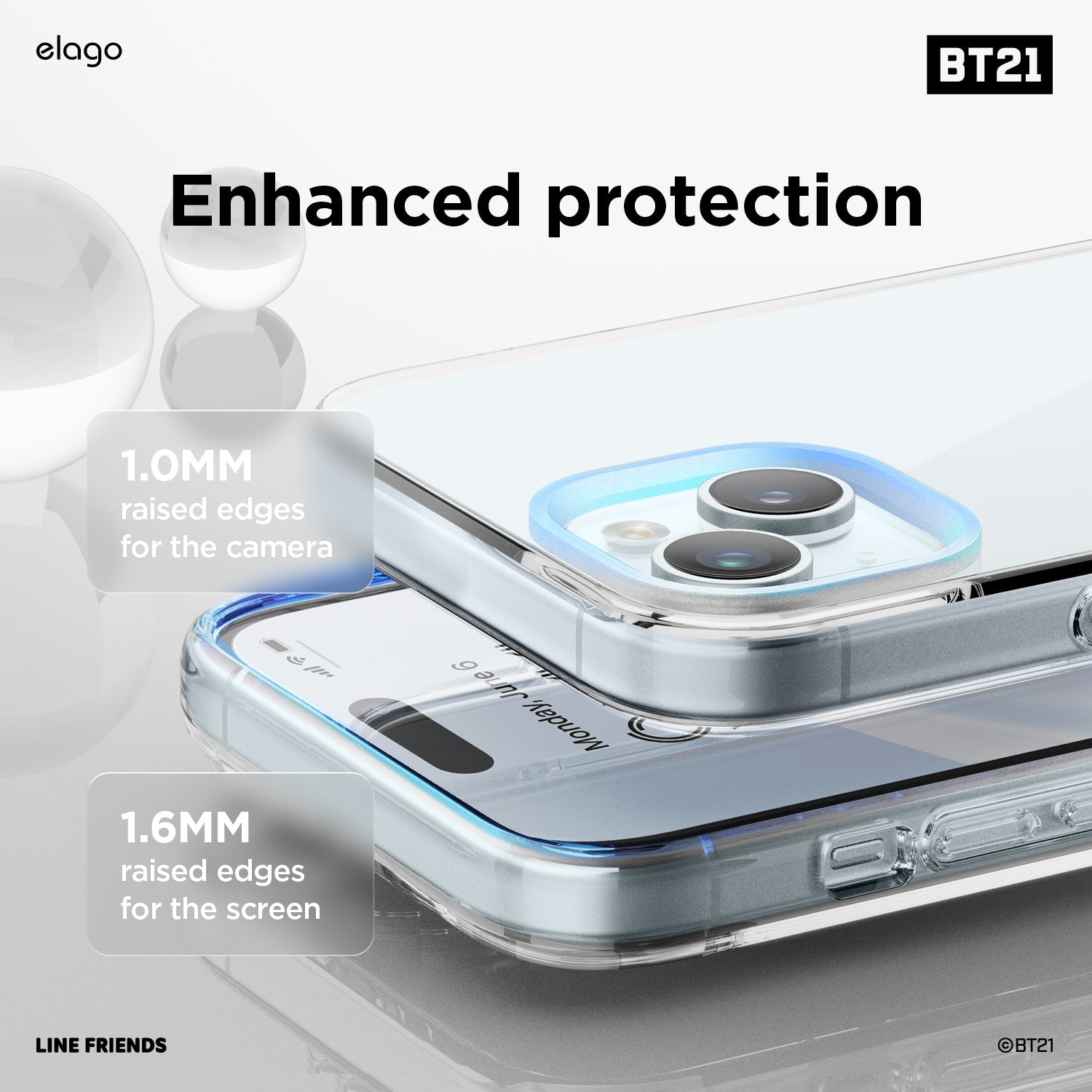 BT21 | elago On the Cloud Hybrid Case for iPhone 15 Plus 5 BT21 | elago On the Cloud Hybrid Case for iPhone 15 Plus