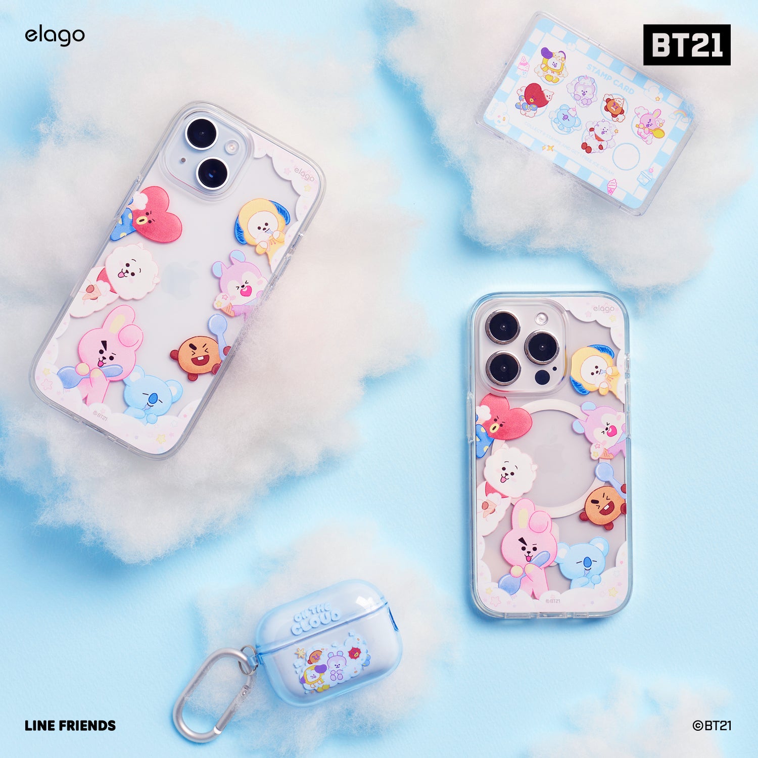 BT21 | elago On the Cloud MagSafe Hybrid Case for iPhone 15 Pro 8 BT21 | elago On the Cloud MagSafe Hybrid Case for iPhone 15 Pro