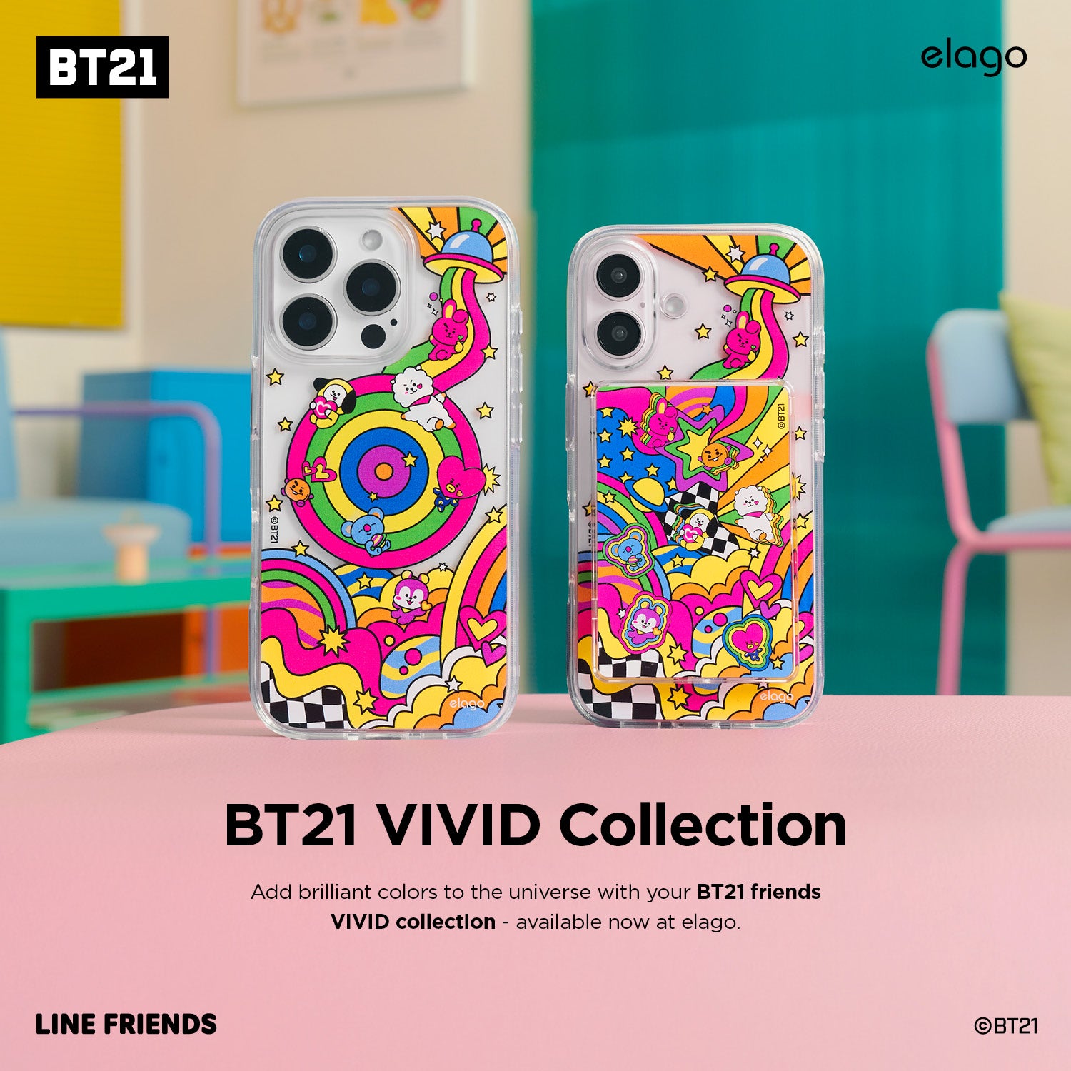 BT21 | elago Vivid Collection MagSafe Card Pocket 3 BT21 | elago Vivid Collection MagSafe Card Pocket